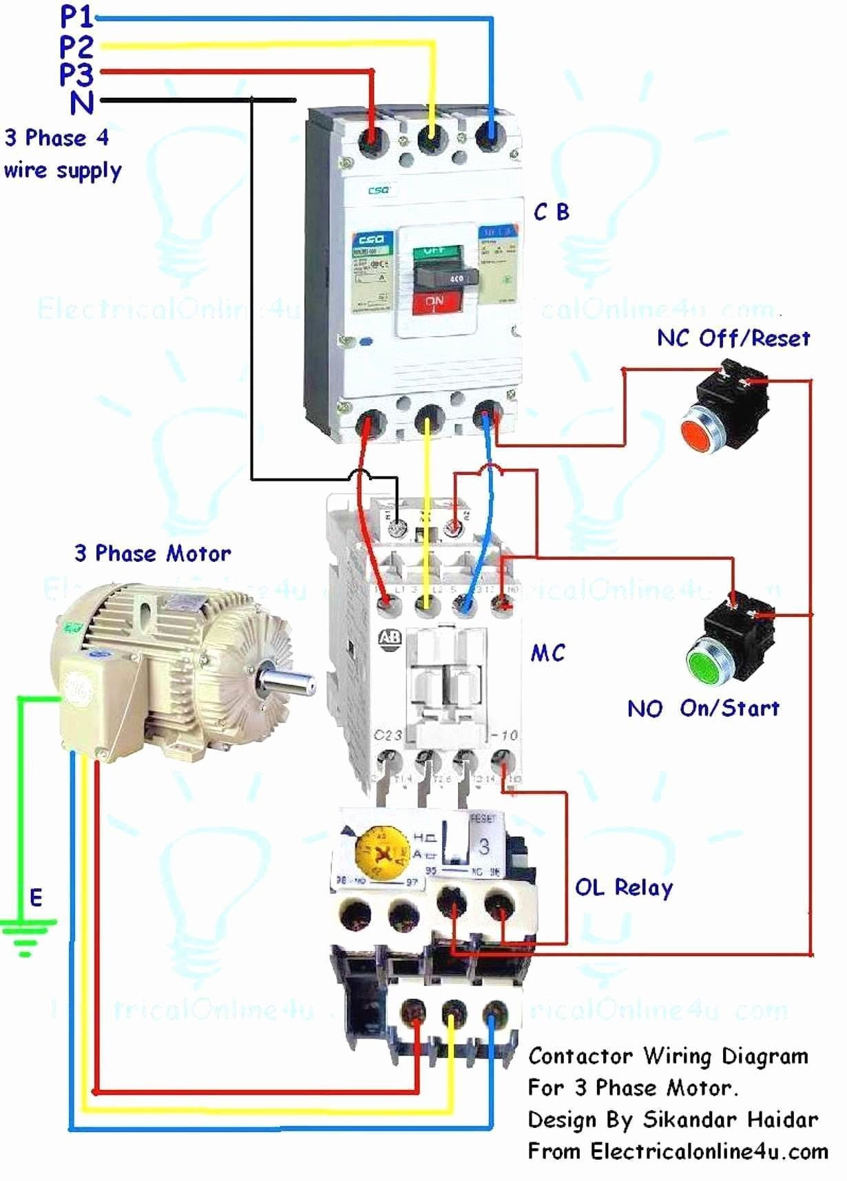 Contactor Wiring Diagram With Timer