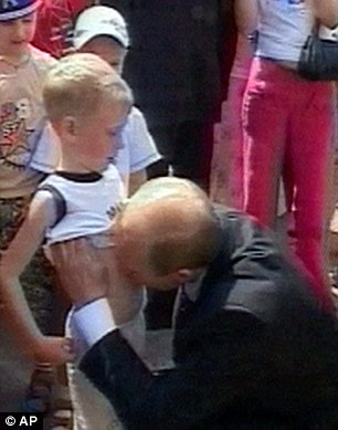 Vladimir Putin caused a stir when he kissed a young Russian tourist's tummy in 2006