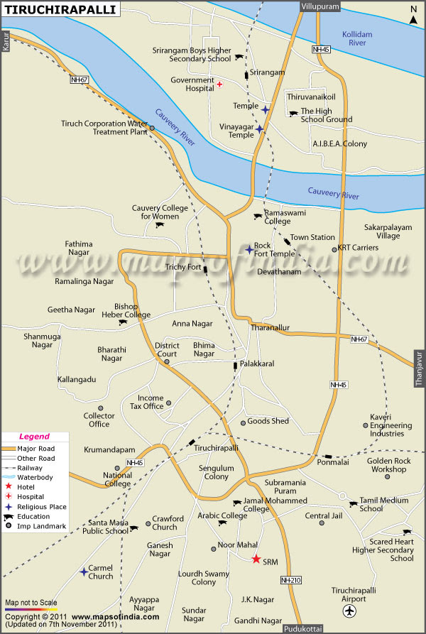 Trichy India Map ~ ELAMP