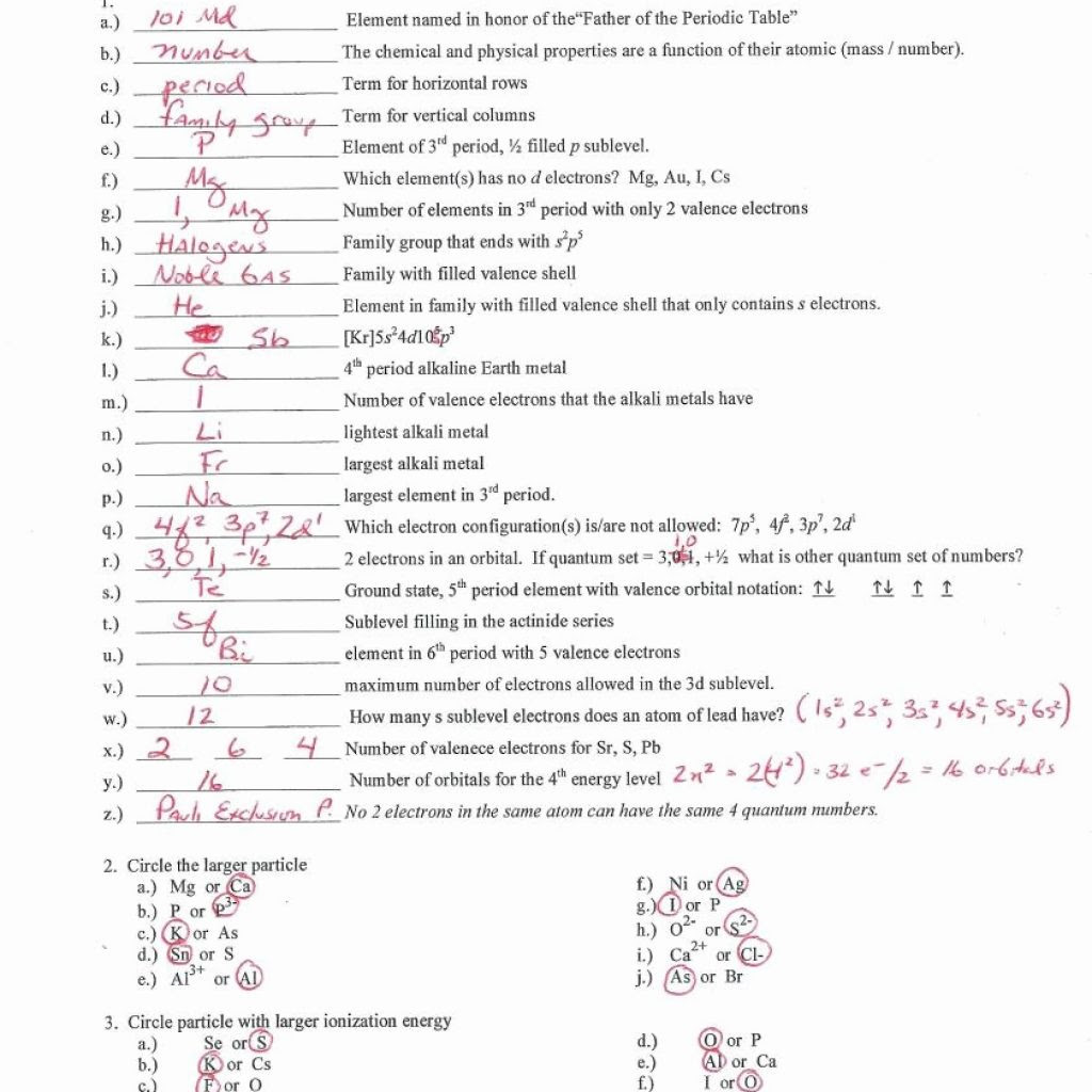 42 [pdf] PERIODIC TABLE WORKSHEET ANSWERS CHEMISTRY PRINTABLE HD DOCX