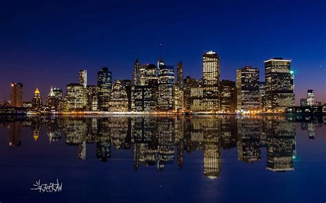 Manhattan Night Skyline, HD World, 4k Wallpapers, Images Manhattan Night Skyline, HD World, 4k Wallpapers, Images