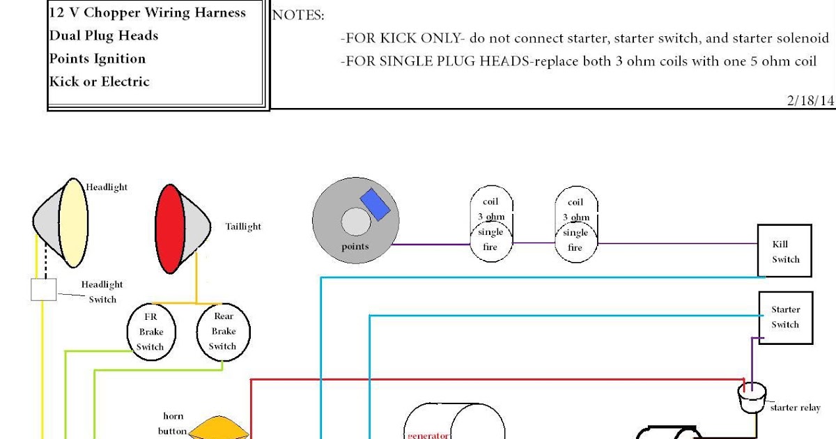 Harley 5 Pole Ignition Switch Wiring Diagram - Coil Ground Wire Harley
