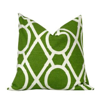 Grass Green Bamboo Decorative Throw Pillow