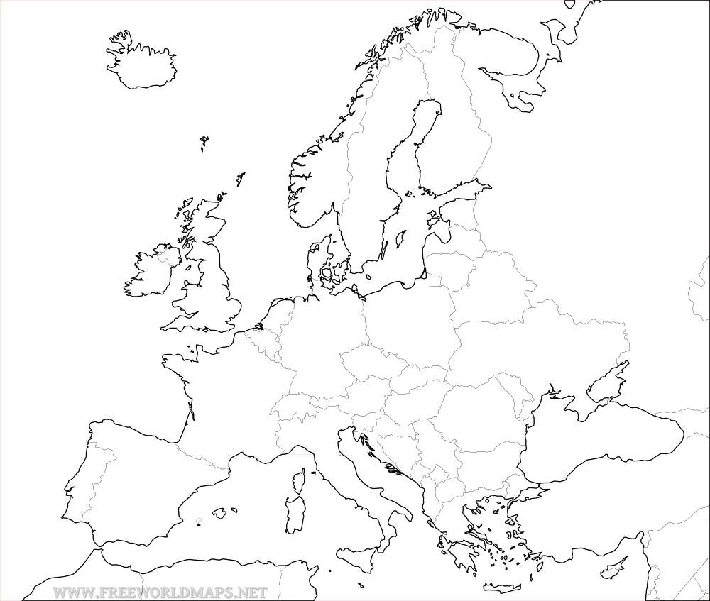 blank-outline-map-of-europe-white-gold