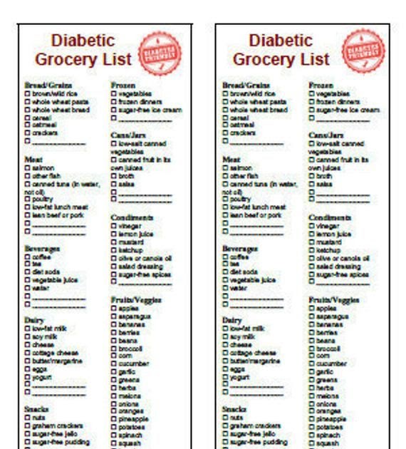 Free Printable Diabetic Recipes