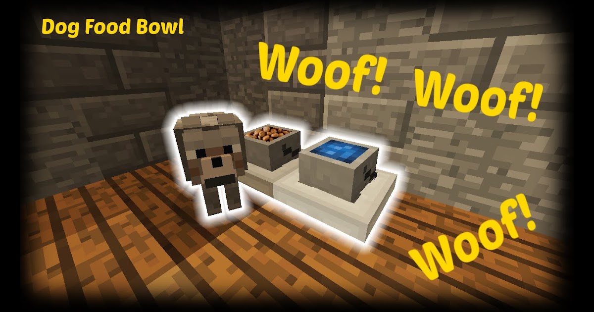 How To Make A Dog Food Bowl In Minecraft Dogwalls