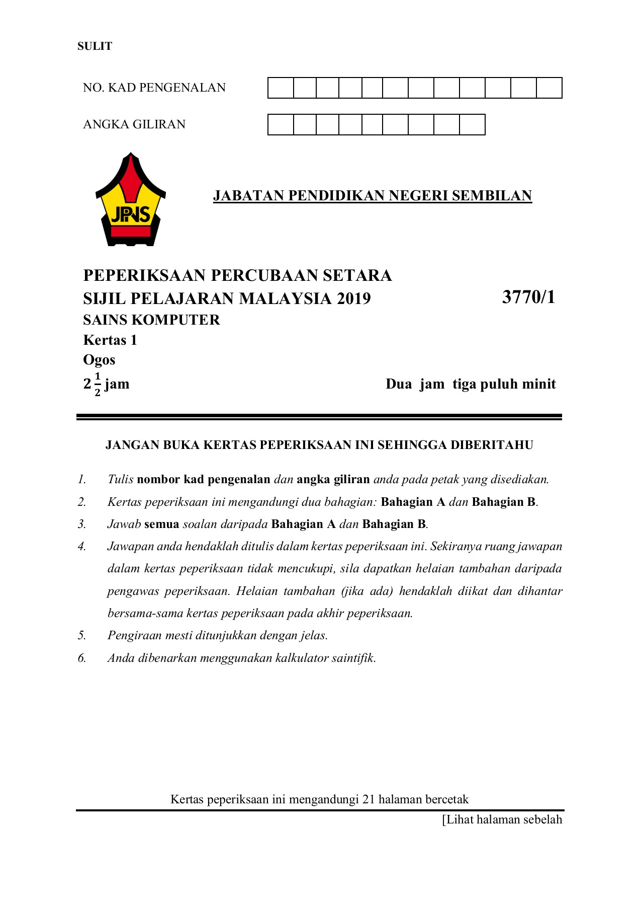 Soalan Percubaan Spm Sains 2019  vonants