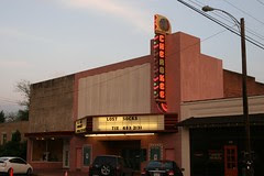 full sideview of cherokee theatre, evening
