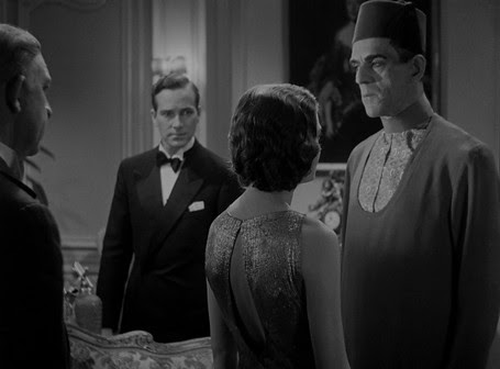 Boris Karloff, Zita Johann et David Manners dans le film La Momie (The Mummy, Karl Freund, 1932)