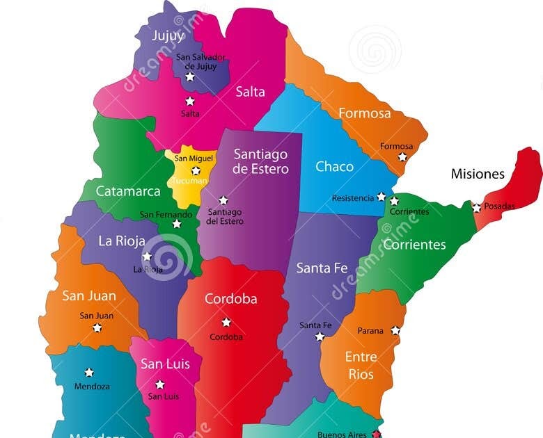 Estado De Sitio Argentina - Mapa DE Argentina Estados, Ciudades Y