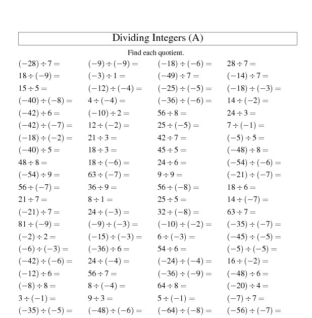 integers-worksheet-grade-7-online-worksheets