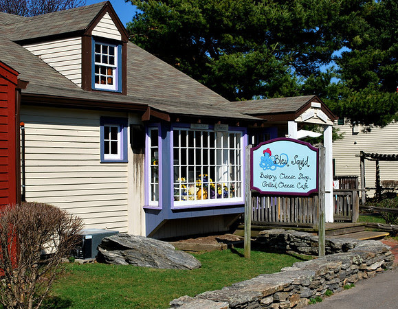 The Bleu Squid Bakery, Cheese Shop, and Grilled Cheese Cafe in Olde Mystic Village