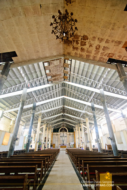 Spartan Interior of St. Catherine Church in Mambusao, Capiz