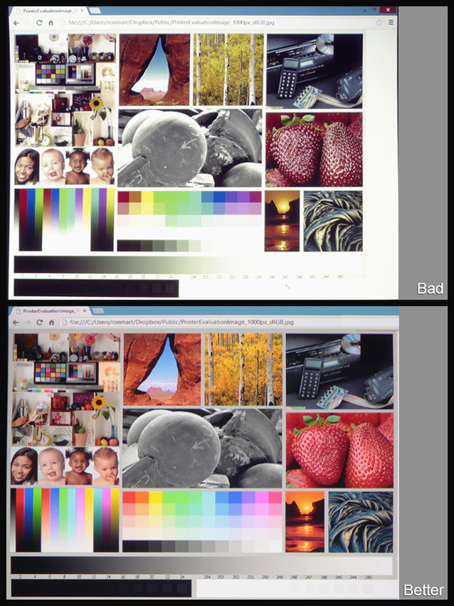 Bad Projector Color vs Better Color* Bad Projector Color vs Better Color*
