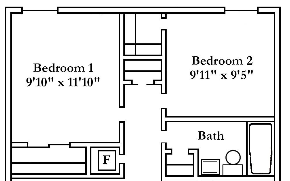 2 Bedroom Apartment Floor Plans With Dimensions - Home Design Ideas