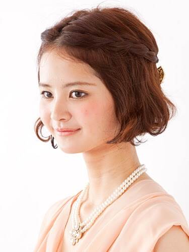 結婚式ヘアアレンジ!ショートボブのゆるふわ可愛い髪型 - ショートボブ 結婚式 ヘアアレンジ