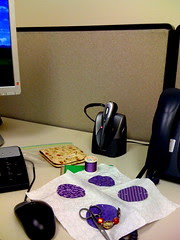Handpiecing at Lunch