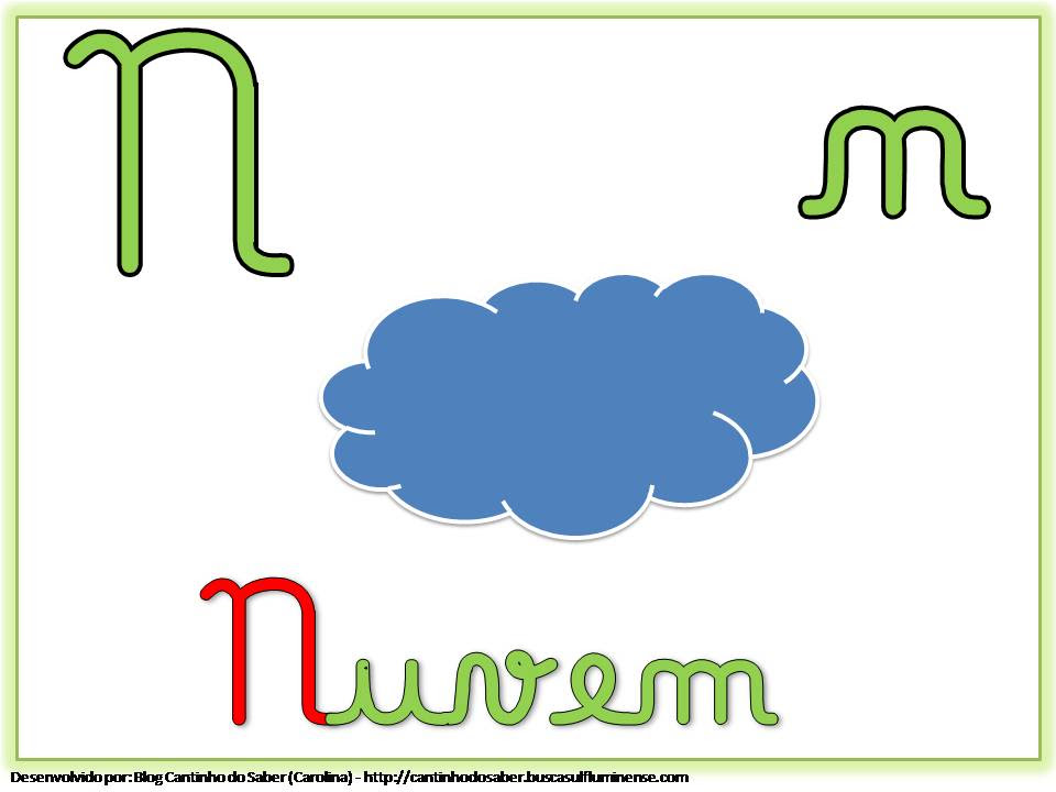 Letra N En Cursiva