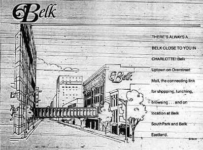 belk charlotte 1980 livemalls carolina north mall overstreet downtown rendering richardson pat circa newspaper advertisement showing courtesy artist