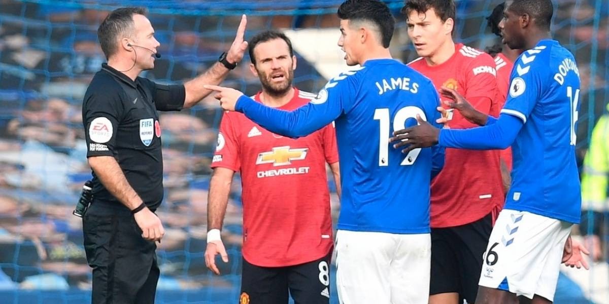 Everton Vs Man Utd : Everton 1 1 Manchester United Late Var Drama ...