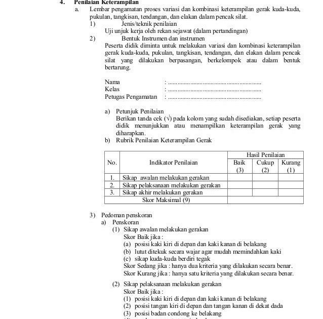 Soal Tentang Pencak Silat