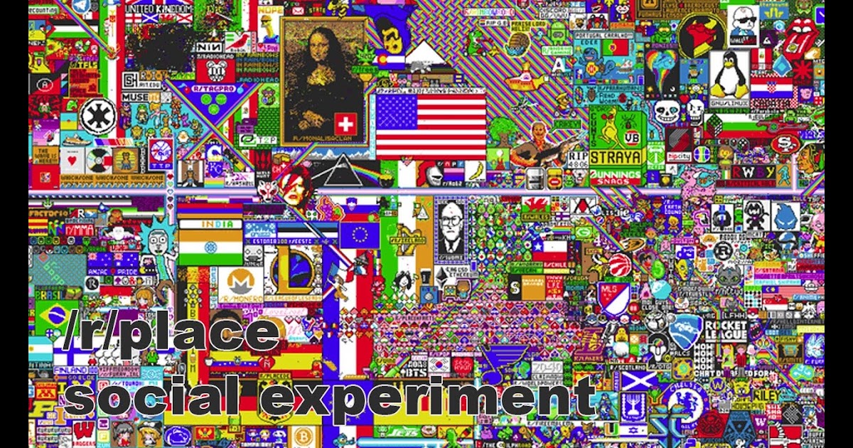 Reddit Place (/r/place) - FULL 72h (90fps) TIMELAPSE