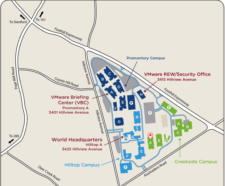 Vmware Palo Alto Campus Map | Zip Code Map