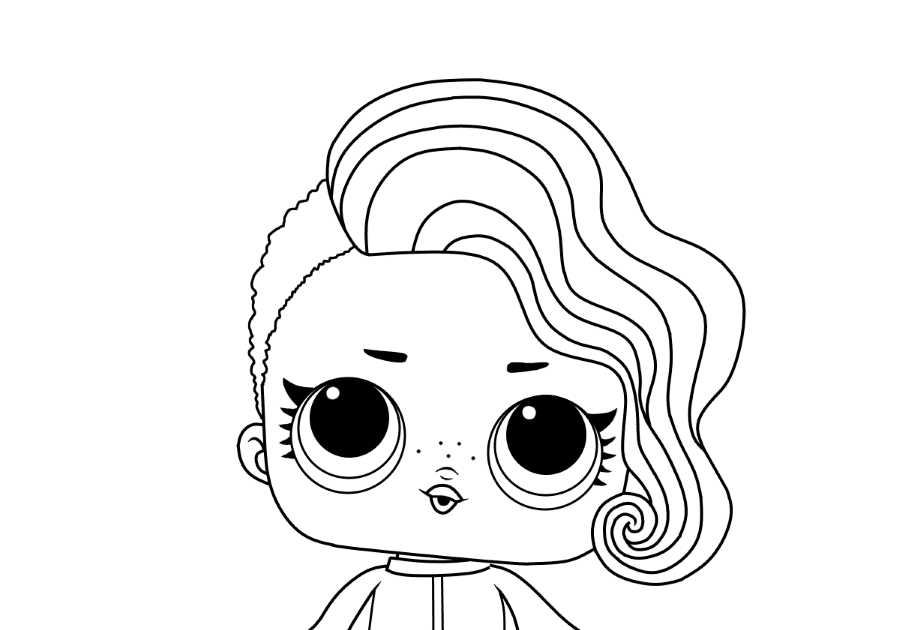 Baby Cat Lol Doll Coloring Page