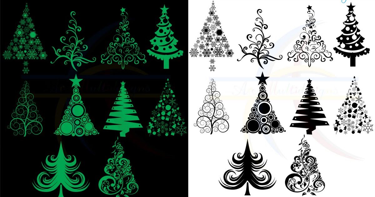 Christmas Three Trees Svg Free - Christmas Tree With Star Svg Png Icon