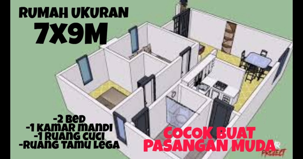 Ukuran 7X9 Gambar Pondasi Rumah 6X9 3 Kamar Denah Rumah 9x13 3 Kamar