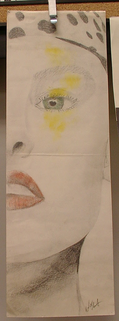 pencil and chalk drawing