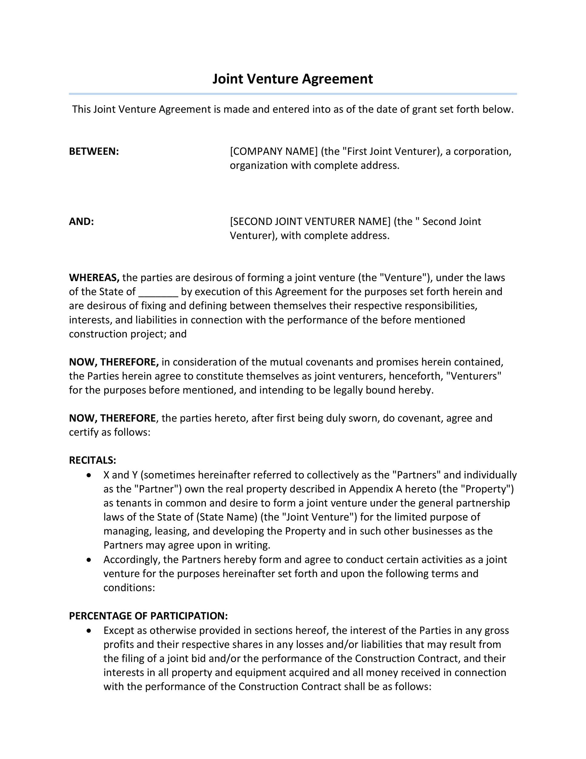 Simple Project Management Agreement Template Best of Document Template