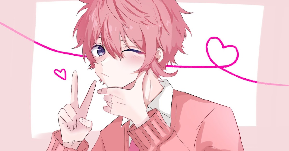 Kawaii Pink Hair Anime Boy - ã‚Šã • On Twitter ã §ã ‹ã „ã ­ã “ Pink