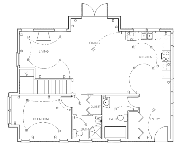 House Sketch Blueprint