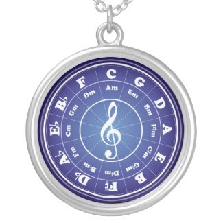 White Circle of Fifths necklace