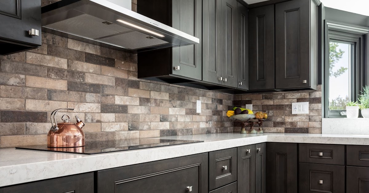 smoked glass mirror backsplash