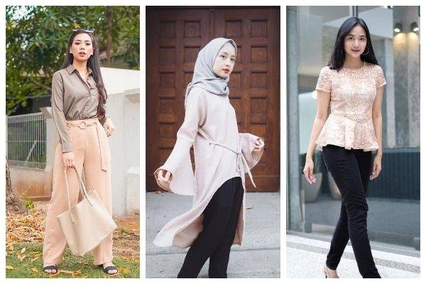  Baju  Hitam Celana Cream  Cocok  Dengan  Jilbab Warna Apa  