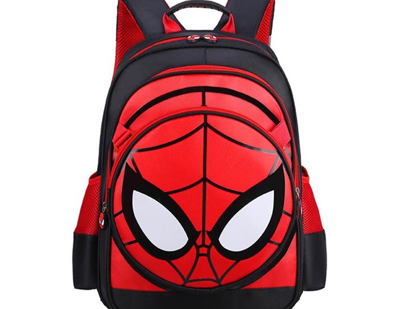 On Sale kids spiderman school bag primary school backpack for boy child ...