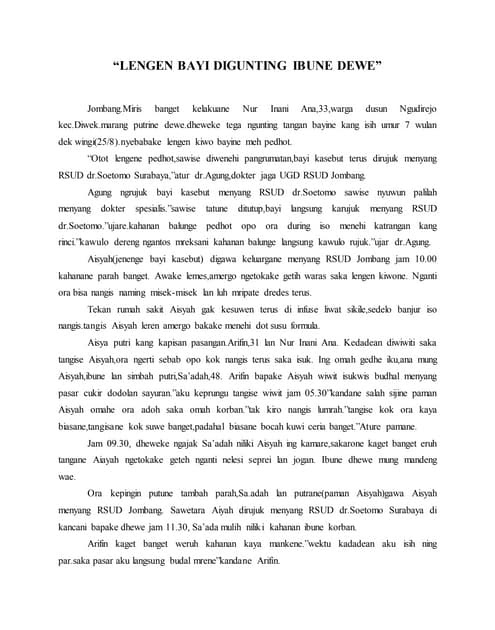 Teks Pawarta Basa Jawa Jogja Tv Terkait Teks