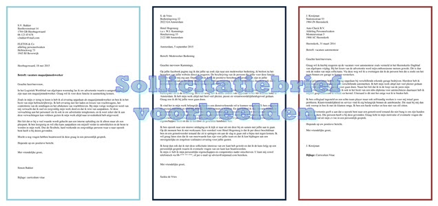 Voorbeeld Sollicitatiebrief Secretaresse Zonder Ervaring