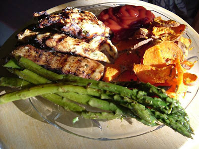 Yummy chicken dinner