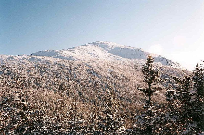 Mt Marcy summit seen from near Little Marcy NY