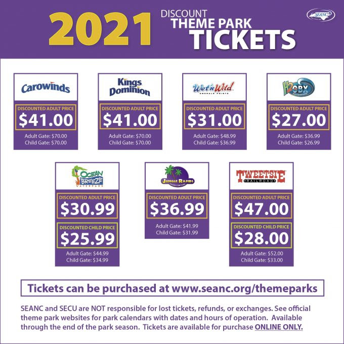 Ncsecu Theme Park Tickets 2021 Firdausm Drus