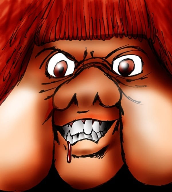 Scary Cartoon Characters Drawings