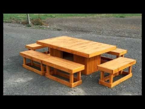 picnic table with 4x4 legs