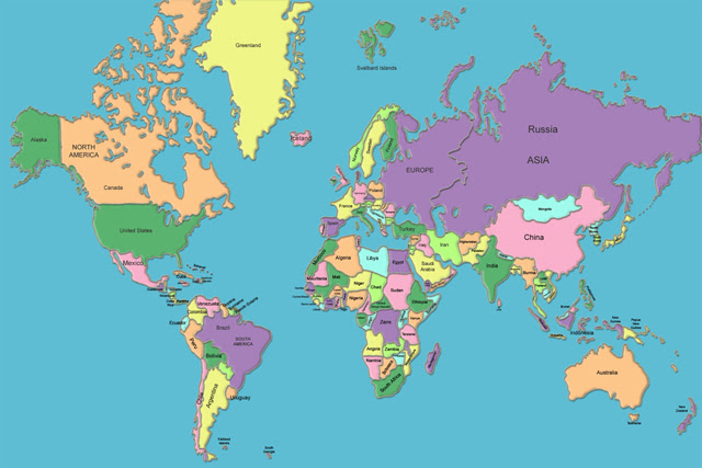 World Map With Countries Zoomable – Topographic Map of Usa with States