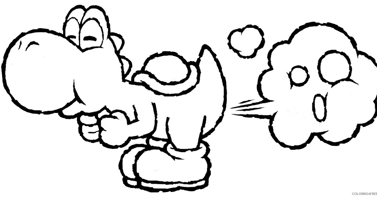 My Draw - drawinged.blogspot.com: Rabbid Yoshi Coloring Pages