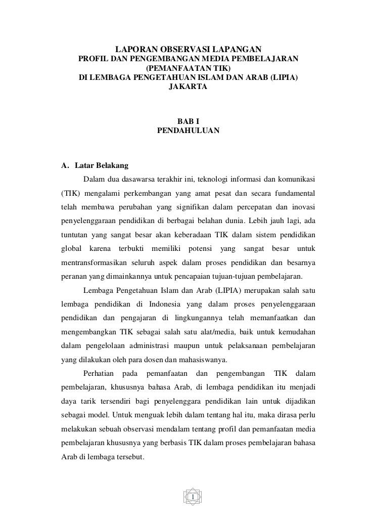 Contoh Teks Laporan Hasil Observasi Tentang Taman Nasional