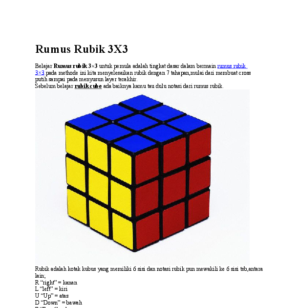 Download Rumus Rubik 3x3 Id Aplikasi