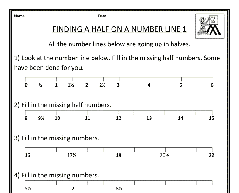 Number Line Worksheets Second Grade - NUMBERWE